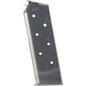 Chip McCormick Custom 14120 Match Grade 45 ACP 7rd 1911 Compact Stainless Steel Finish