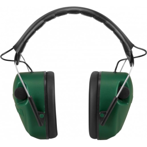 Caldwell 497700 E-Max Electronic Hearing Muff 25 dB Over the Head Green Ear Cups with Padded Black Headband for Adults - Battenfeld