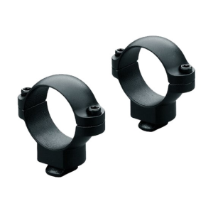 Leupold 49914 Dual Dovetail Ring Set 1\" Dia Low Steel Black Gloss - Leupold / Redfield