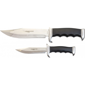 Humvee Accessories HMVBC02BK Bowie Knife Multiple Stainless Steel Fixed Black Pakawood