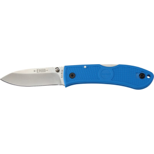 Ka-Bar 4062BL Dozier Hunter Folder 3\" AUS-8A Stainless Steel Drop Point Glass Filled Nylon Blue