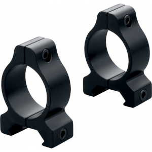 Leupold 57405 Rifleman Rimfire Scope Ring Set For Rifle Weaver Medium 1\" Tube Black Gloss Aluminum - Leupold / Redfield