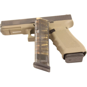 ETS Group GLK-17-10 Glock 17 Compatible 9mm 10rd G17/18/19/26/34 (Gen 1-4) Polymer Clear Finish