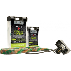 Hoppe\'s 24011VD BoreSnake Viper Den 22 Cal / 223 / 5.56mm M16 Rifle Integrated Bronze Brush and Bore Guide