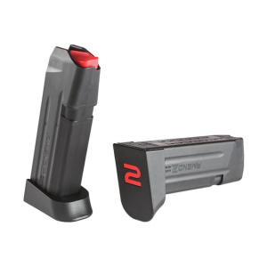 Amend2 A2GLOCK19BLK Glock 19 Compatible 9mm Luger 15rd Magazine Polymer Black Finish