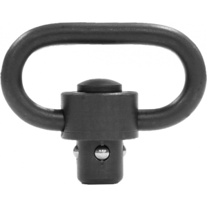 GrovTec Heavy Duty Push Button Swivel, Swivels, Black Nitride, 1.25\" Loop, All Steel Construction.
