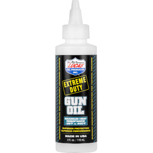 Lucas Oil 10877 Extreme Duty Gun Oil Against Heat, Friction, Wear 4 oz Squeeze Bottle