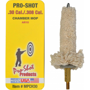 Pro-Shot MPCH30 Chamber Mop .308 Caliber Military Style, 8-32 Thread, Brass Core