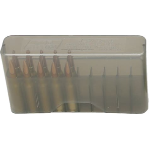 MTM Case-Gard J20M41 J-20 Slip Top Multi-Caliber Rifle Clear Smoke Polypropylene 20rd