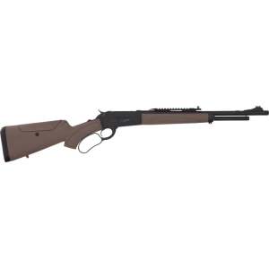 Pedersoli 86/71 Droptine 010S733303 Rifle .30-30 Win 19\" 5rd Lever Action Threaded Barrel, Tobacco Synthetic Stock