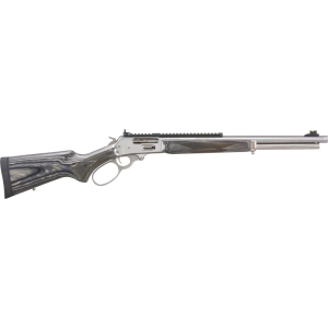 Marlin 70478 1895 Big Loop 6+1 Cap 19\" TB Polished Stainless Rec/Barrel Gray Laminate Fixed Stock Fiber Optic Sight Right Hand - Ruger
