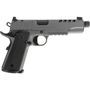 Tisas Night Stalker SF Semi-Automatic 9x19mm 1911 Style Pistol , 5\" Barrel, 8+1 Capacity, Picatinny Rail - Cerakote Gray - 10100557 - Tisas Trabzon Arms Industry