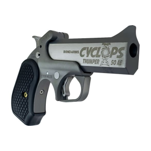 Bond Arms Cyclops Thumper BACY Pistol .50 AE 4.25\" Barrel 1rd Single Action Rough Series B6 Extended Grip, Stainless