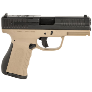 FMK G3 Semi-Automatic, Optic Ready, Striker Fired 9x19mm Pistol with Picatinny Rail, (1) 14 Round Magazine, 4\" Barrel - Black/FDE - FMKG49DE