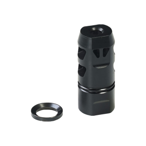 CMMG Zeroed AR-15 Muzzle Brake, 1/2x28", Includes Crush Washer