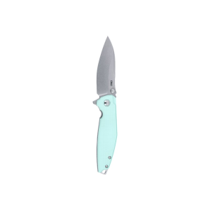 CRKT 2560 Ibis EDC 3.09\" Folding Drop Point Plain Stonewashed 14C28N Steel Blade, Blue G10/SS Handle