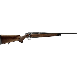 Sauer 80117099 505 Lux Full Size 3+1 24\" Matte Blued Threaded Barrel, Matte Blued Saddle Mount Steel Receiver, Grade 2 Wood Fixed Stock