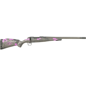 Fierce Firearms Mini Rogue Bolt Action 6.5 Creedmoor Rifle, 20\" Match Grade Barrel, 4+1 Capacity - Purple Camo Carbon Fiber Stock - ROGM65CM20BP