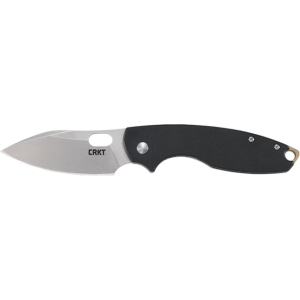 CRKT 5317D2 Pilar III 2.97\" Folding Plain Stonewashed D2 Steel Blade, Black Textured G10 Handle - Columbia River Knife