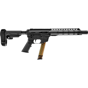 Freedom Ordnance FX9P10S FX-9 31+1 10\" Black Nitride Steel Barrel, M-LOK Handguards, Black Anodized Aluminum Picatinny Rail Receiver, Black SBA3 Brace, AR15 Grips, Right Hand