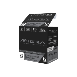 Migra M12S13 Staxd 12GA 3\" 1-3 - 25sh Box
