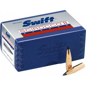 Swift 821506 Scirocco II 30 Caliber .308 150 GR Spitzer Boat Tail Polymer Tip 100 Box - Swift Bullet Co.