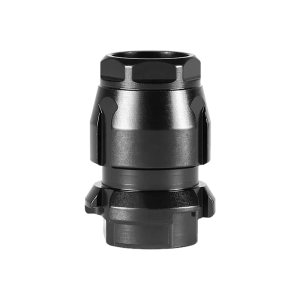 Dead Air Armament Key Mount Flash Hider, M15x1, Black Finish