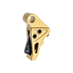 Tyrant CNC TDHCATTRIGGOLD/BLK Trigger/Shoe Gold/Black Fits Springfield Hellcat Pro