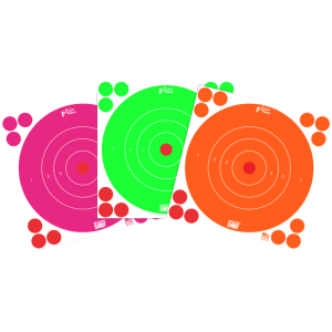 Pro-Shot SplatterShot 8\" Bullseye Self-Adhesive Targets, 6 Pack