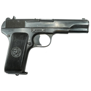 From Ben\'s Private Collection, Russian TTC Tokarev Pistol, 7.62x25, CCCP Soviet Grips, G/V.G. Condition, 2 Mags & Holster, Ser# AB1428, C& R Eligible