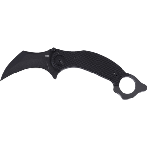 CRKT 2635 DU Hoc Deadbolt 3.62\" Plain SK-5 Steel Blade Black