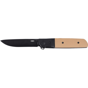 CRKT 5720B Bamboozled 3.32\" Folding Plain Satin D2 Steel Blade Bronze/Black G10/SS Handle
