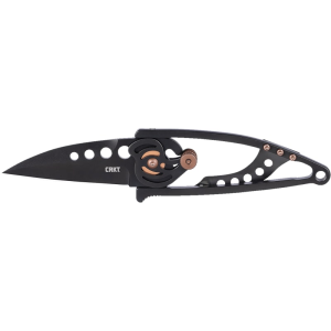 CRKT 5102NK Snap Lock 2.93\" Folding Drop Point Plain Bead Blasted 420J2 SS Blade/ Stainless Steel Handle - Columbia River Knife