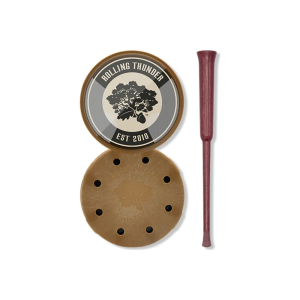 Rolling Thunder Thunderdome Crystal Pot Call Game Call, Glass-Filled Nylon Pot, Includes Purpleheart Striker.