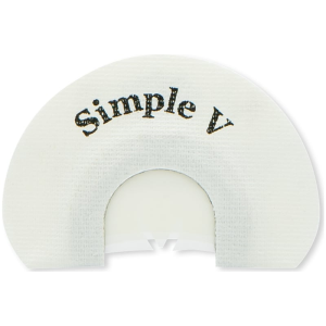 Rolling Thunder Game Call Simple TC006-SV Diaphragm Turkey Call 2-Reed V-Cut Latex Reeds.