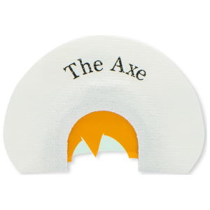 Rolling Thunder Game Calls The Axe Diaphragm Call, 2 Reed Offset Bat-Wing Cut, Latex Reeds, TC009-AXE