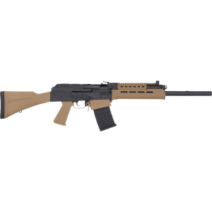 JTS M12AK-T1A GM12AK-T1A-BR Shotgun 12 Gauge 18.7\" 5rd Semi-Auto M-LOK Forearm FDE, Chrome Lined, 4-Pos Gas