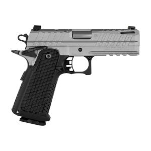Live Free Armory LFAPF812076 Apollo 11 9mm 17+1 4.15\" 416 Stainless Slide Elite Gray Cerakote Black Polymer Grip