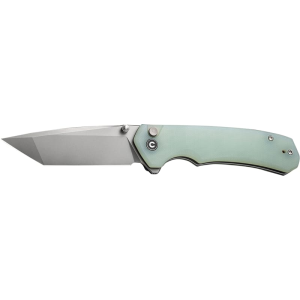 Civivi Brazen C19059C-3 Folding Knife, Button Lock, 14C28N Tanto 3.46\" Stonewashed Blade, Natural G10