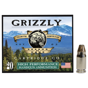 Grizzly Ammo GC357S2 357 Sig 90gr Jacketed Hollow Point 20rd Brass Case