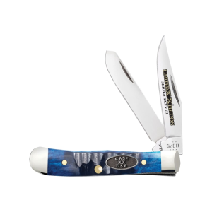WR Case & Sons Cutlery Co. Ocean Blue Bone Trapper Pocket Knife - Beeman Marksman