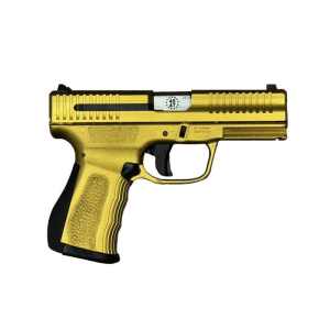 FMK G3 Trump Signature 9mm 3.87\" Barrel 14rd Semi-Auto Pistol, Optic Ready, Gold / Silver Cerakote