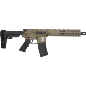 Brigade BM-15 Pistol 5.56 NATO 10.5\" Barrel 30+1 SBA3 Brace M-LOK Rail FDE Forged Receiver