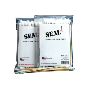 Seal 1 Swabbies Cleaning Swabs Universal Cotton Double-Ended Minimal Lint Made in Maine USA.