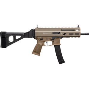 Grand Power Stribog SP9A1 8\" 9mm Semi-Auto Pistol, 30+1, Threaded Barrel, M-LOK, Flat Dark Earth Finish