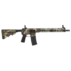 Hi-Point HP-15, Semi Automatic AR-15 Rifle, 5.56 NATO, 16\" Barrel, (1) 30rd Magazine, M-LOK Handguard, UTG Flip Up Sights, M81 Woodland - HP15R-556 M81