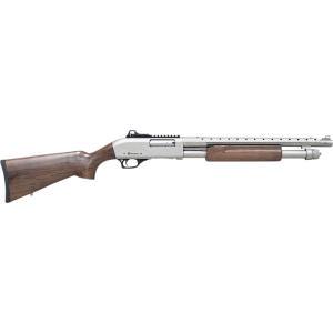 Citadel Mariner FRMN2020NKL Shotgun, 20 Gauge, 18.5\" Barrel, 4+1, Pump Action, Nickel Finish, Walnut Stock, Heat Shield, Picatinny Rail.