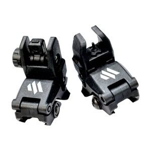 META Tactical MTA-POLYSIGHT Flip Up Polymer Front & Rear Sights, Black, Standard AR Height, Picatinny Mount