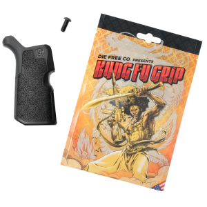 Die Free Co Kung Fu Grip, Black, Nylon Pistol Grip, Fits AR15/M4/AR10/SR25 - KFGBLK