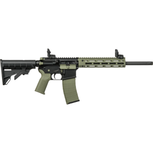 Tippmann Arms M4-22 LTE Accent A101228 Rifle, 22 LR, 16\" Threaded Barrel, 25 Rd, Semi-Auto, ODG Accents, Flip Sights.
